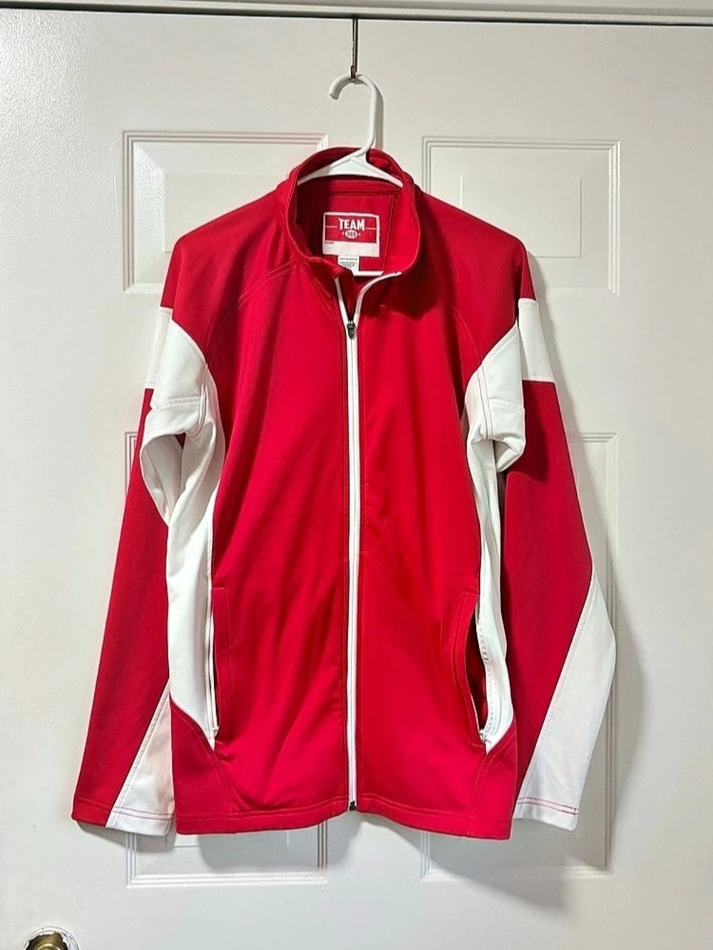 Team 365 Adult Zone Protect Lightweight Jacket Red & White Medium